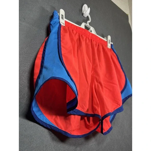 Nike Dri-Fit Men's Running Shorts Red Blue L Lightweight Breathable Athletic - Picture 4 of 16